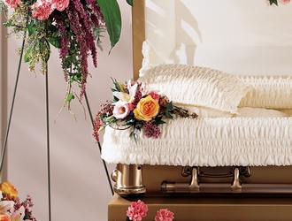 Sweetly Rest Casket Adornment